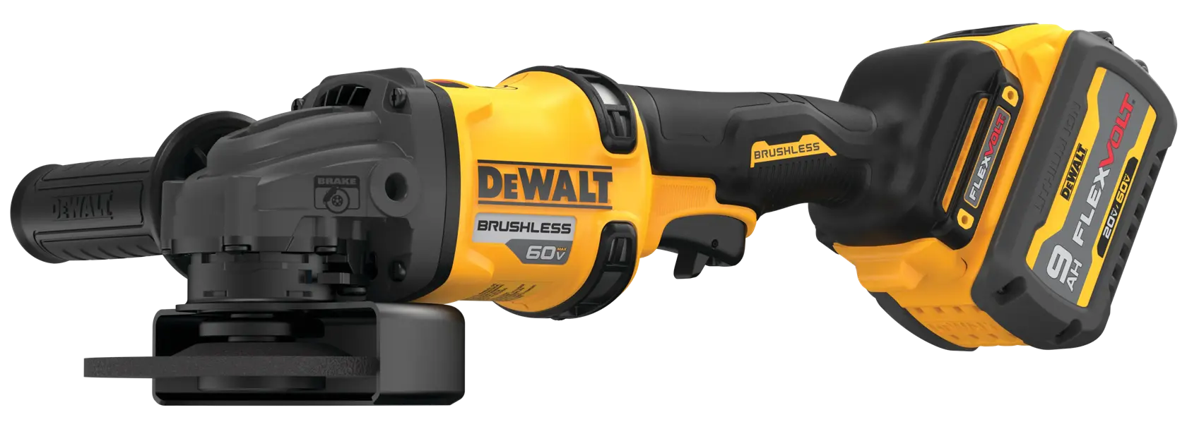 DEWALT® 60V MAX* Brushless Cordless 4-1/2-in. - 6-in. Grinder with KICKBACK BRAKE™ Kit