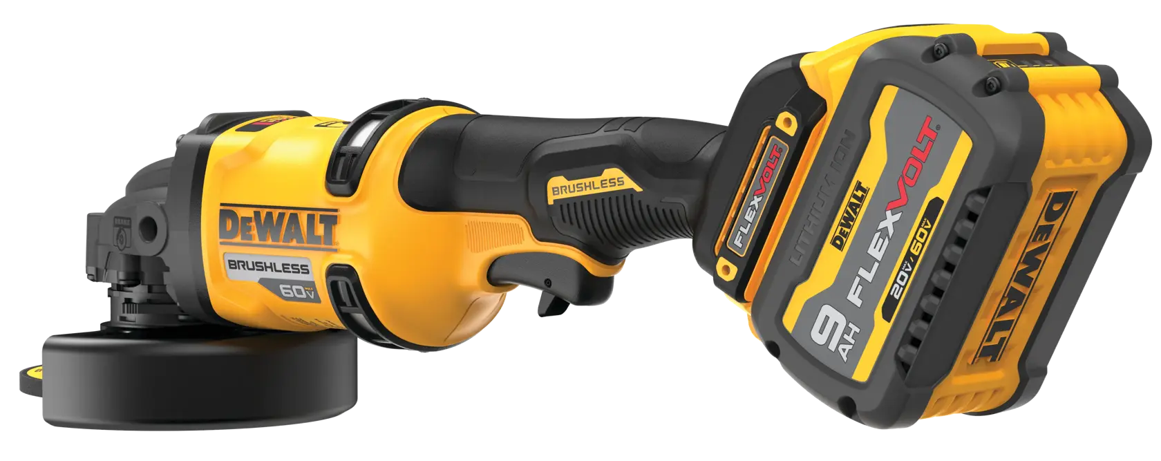 DEWALT® 60V MAX* Brushless Cordless 4-1/2-in. - 6-in. Grinder with KICKBACK BRAKE™ Kit thumbnail 5