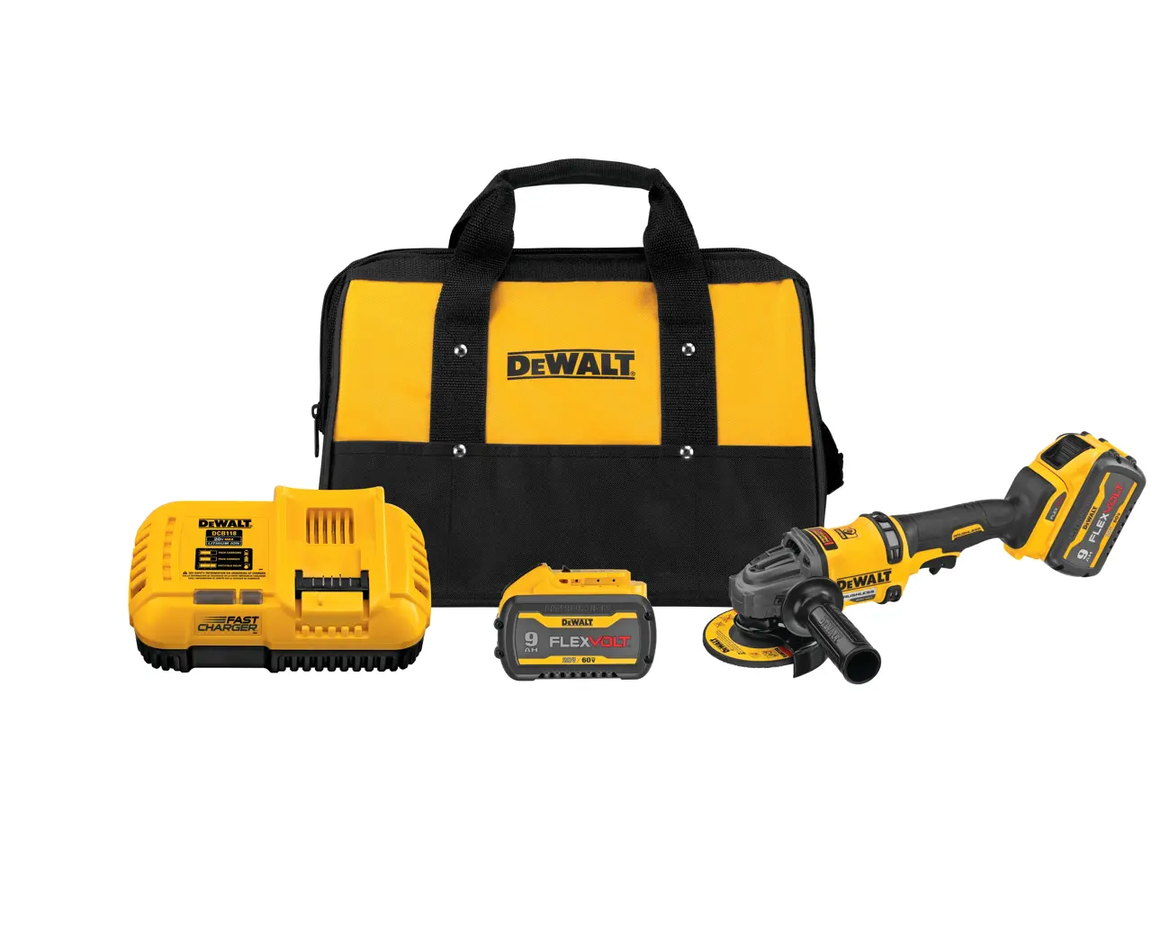 60V MAX 4-1/2-in - 6-in Brushless Cordless Grinder With KICKBACK BREAK Kit