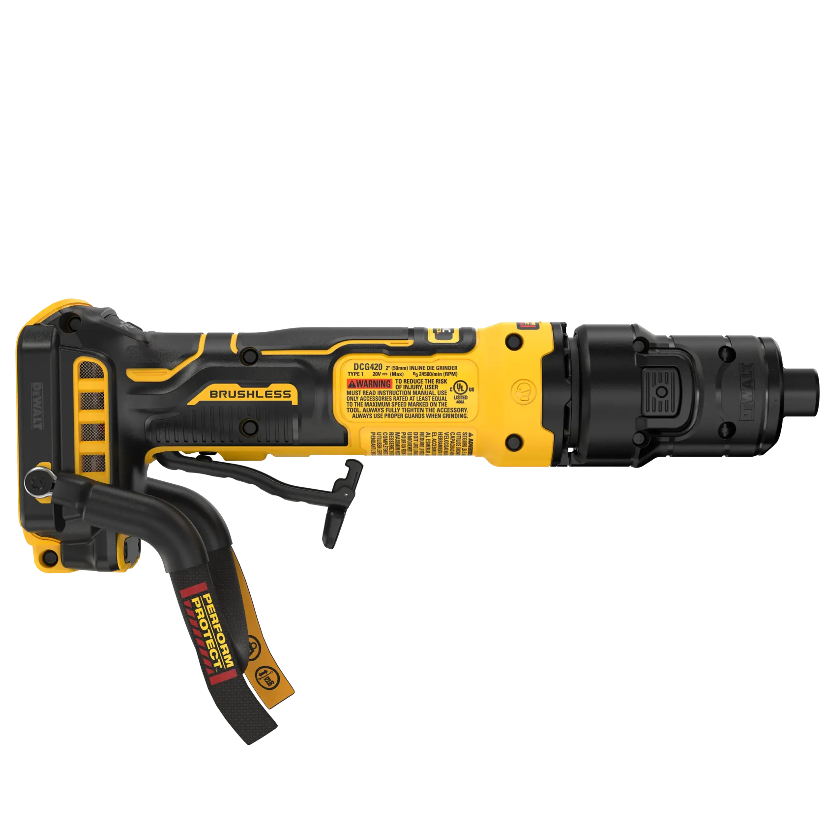 DEWALT® ATOMIC 20V MAX* Die Grinder With Lanyard Ready™ Attachment Point (Tool Only) thumbnail 4
