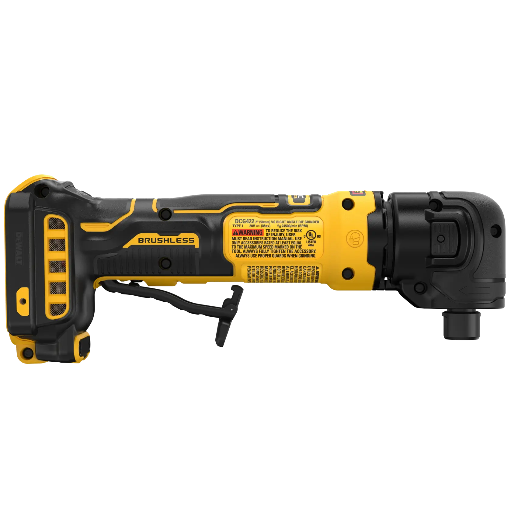 DEWALT® 20V MAX* ATOMIC™ Right Angle Die Grinder (Tool Only) thumbnail 4