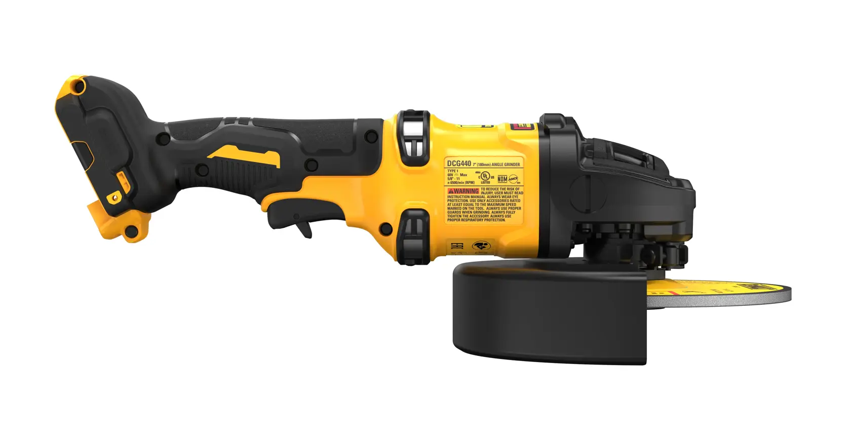 DEWALT® 60V MAX* 7-in. Brushless Cordless Grinder with KICKBACK BREAK (Tool Only) thumbnail 4