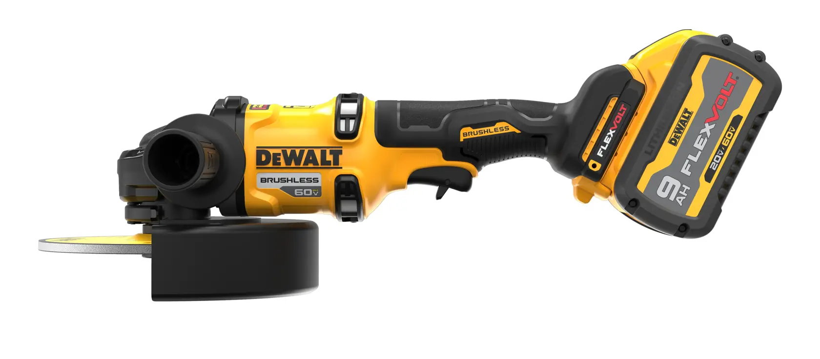 7 INCH BRUSHLESS CORDLESS GRINDER WITH KICK BACK BRAKE.