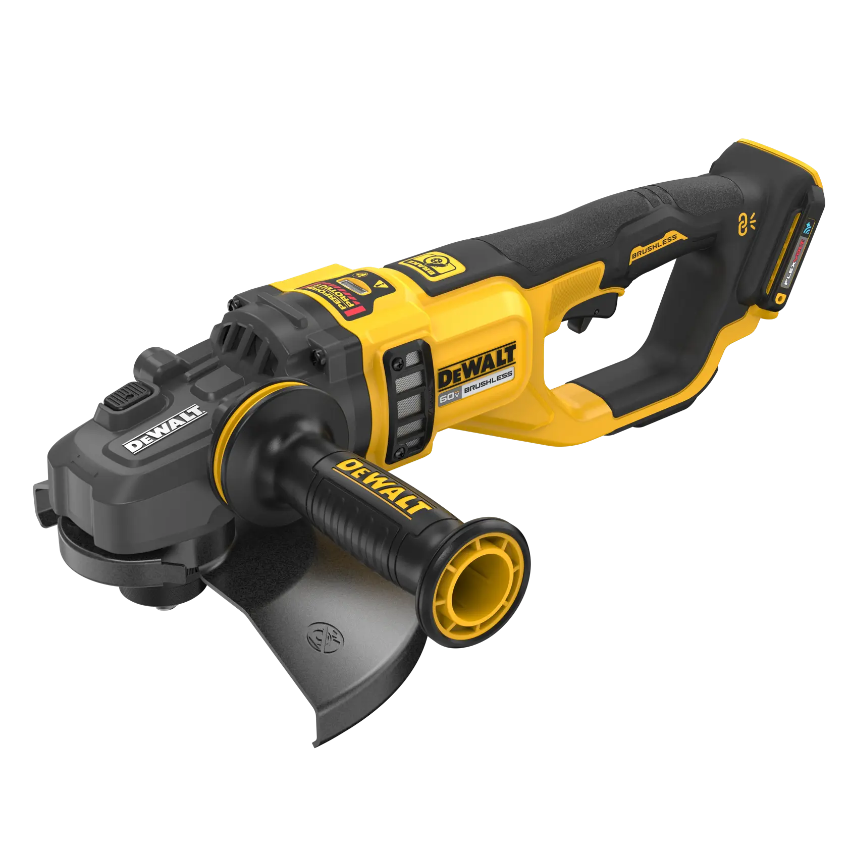 View of Grinder at an upper front angle