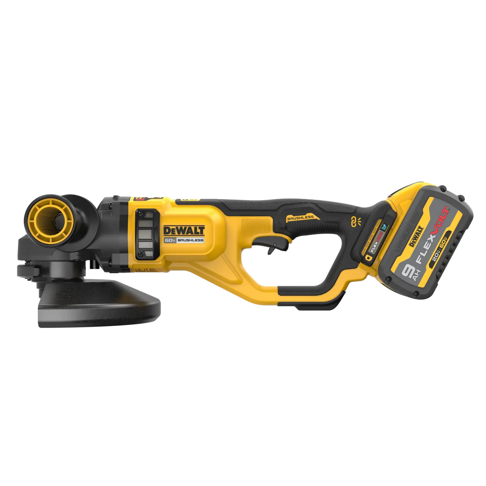 View of Grinder at an upper front angle