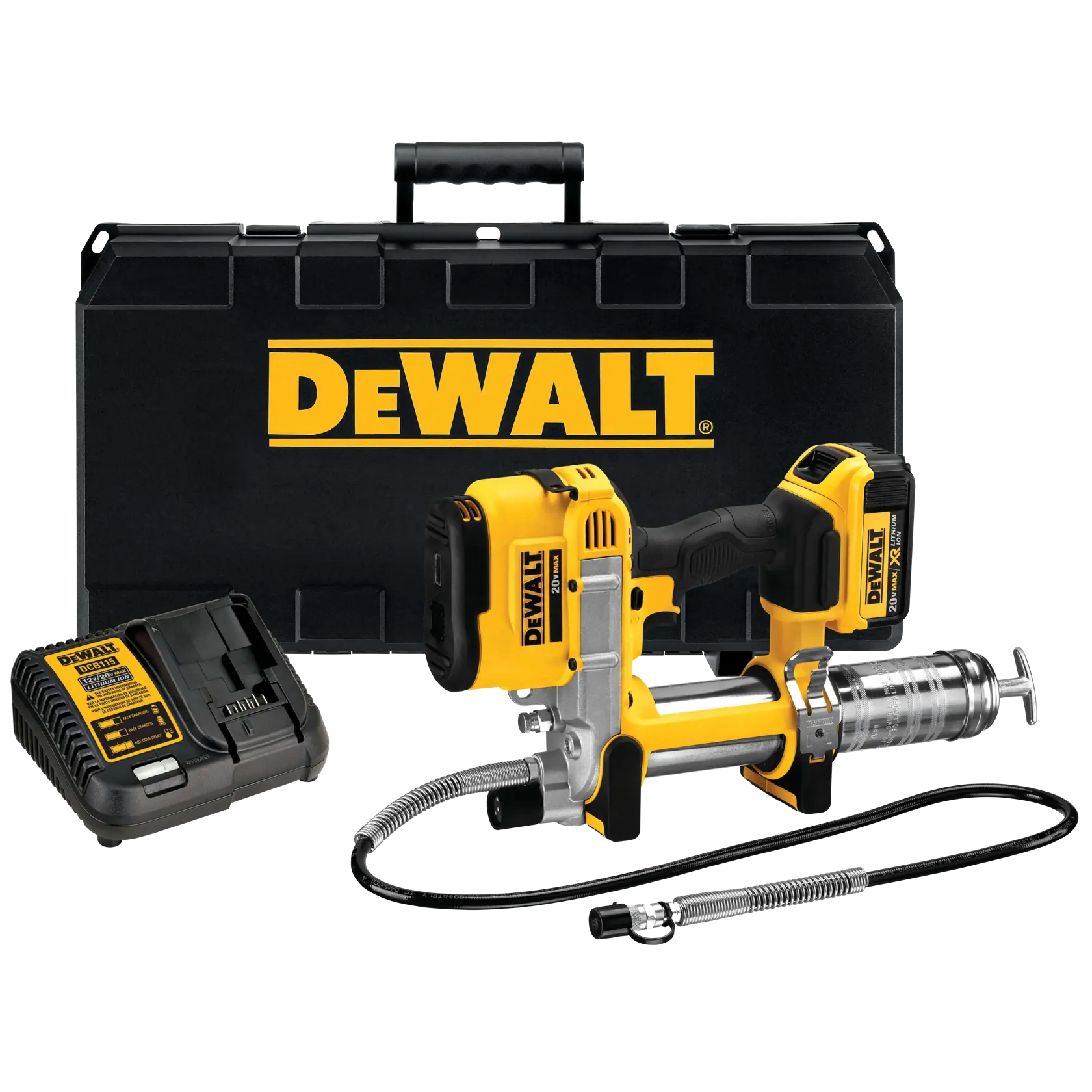 Grease gun with its kit