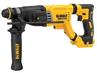 Profile of brushless, cordless SDS PLUS D-Handle rotary hammer