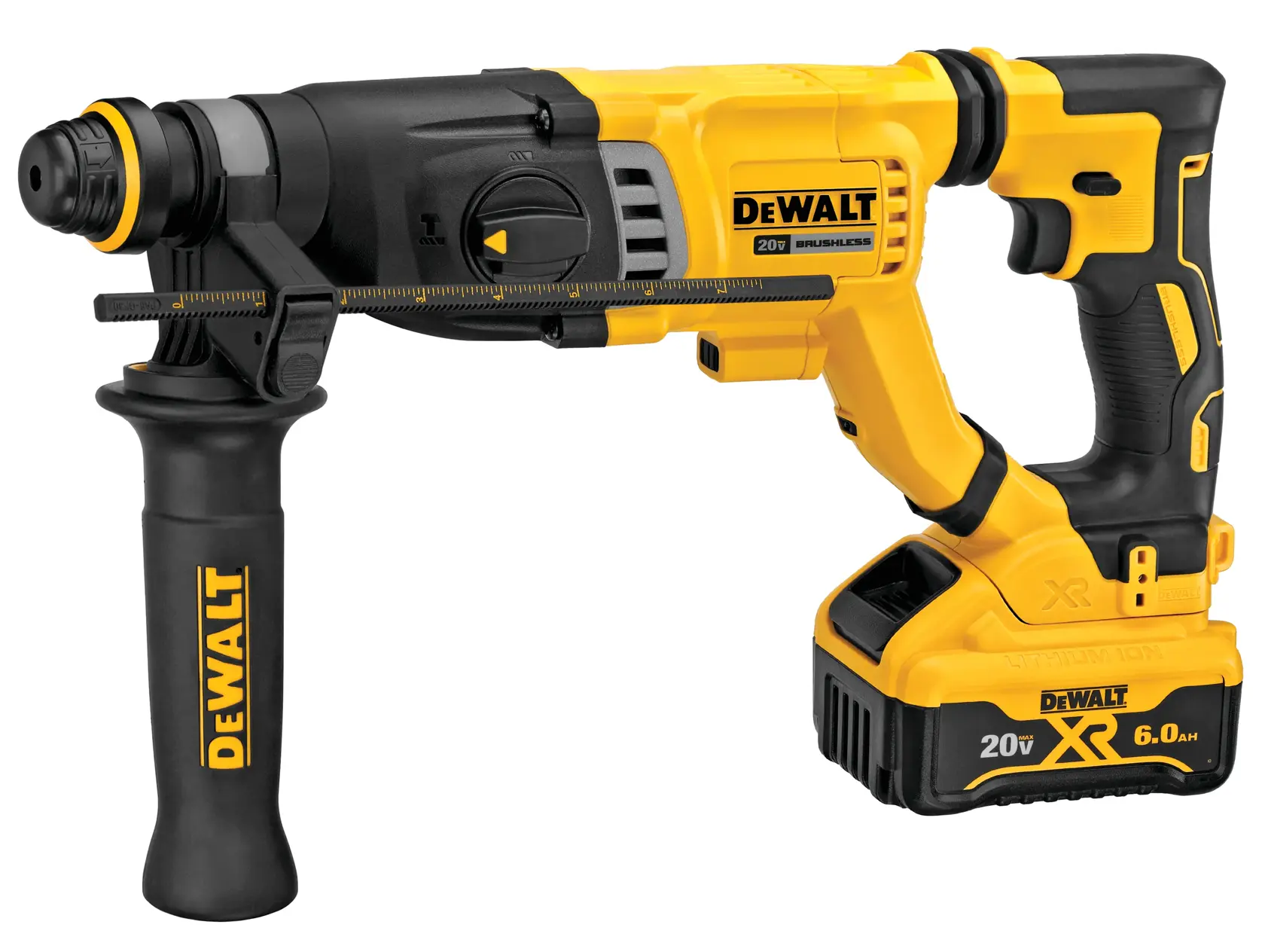 DEWALT 20V MAX* 1-1/8 in. Brushless Cordless SDS PLUS D-Handle Rotary Hammer Kit