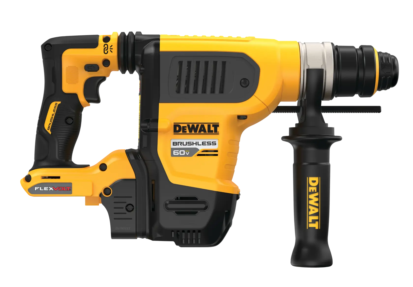 DEWALT® FLEXVOLT 60V MAX* Brushless Cordless SDS PLUS 1-1/4-in (32mm) Rotary Hammer (Tool Only) thumbnail 4