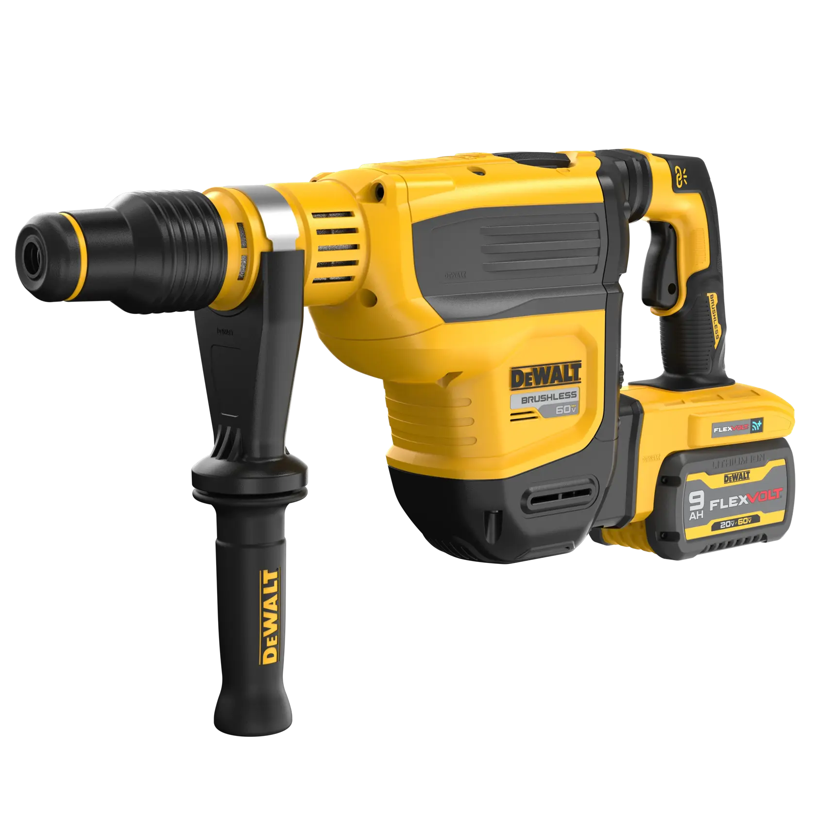 DEWALT® FLEXVOLT 60V MAX* Brushless Cordless SDS MAX 1-3/4-in. (44mm) Combination Rotary Hammer Drill with (2) 9.0 Ah Batteries and Charger