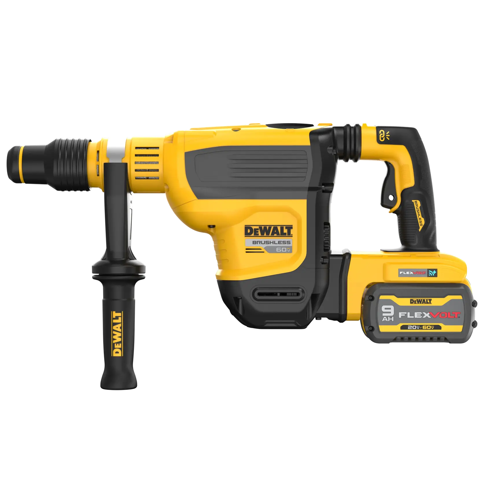 Profile of brushless, cordless SDS MAX combination rotary hammer