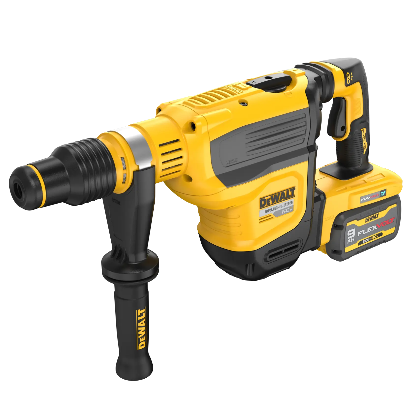 60V MAX* 1-3/4 in. Brushless Cordless SDS MAX* Combination Rotary Hammer on white background 