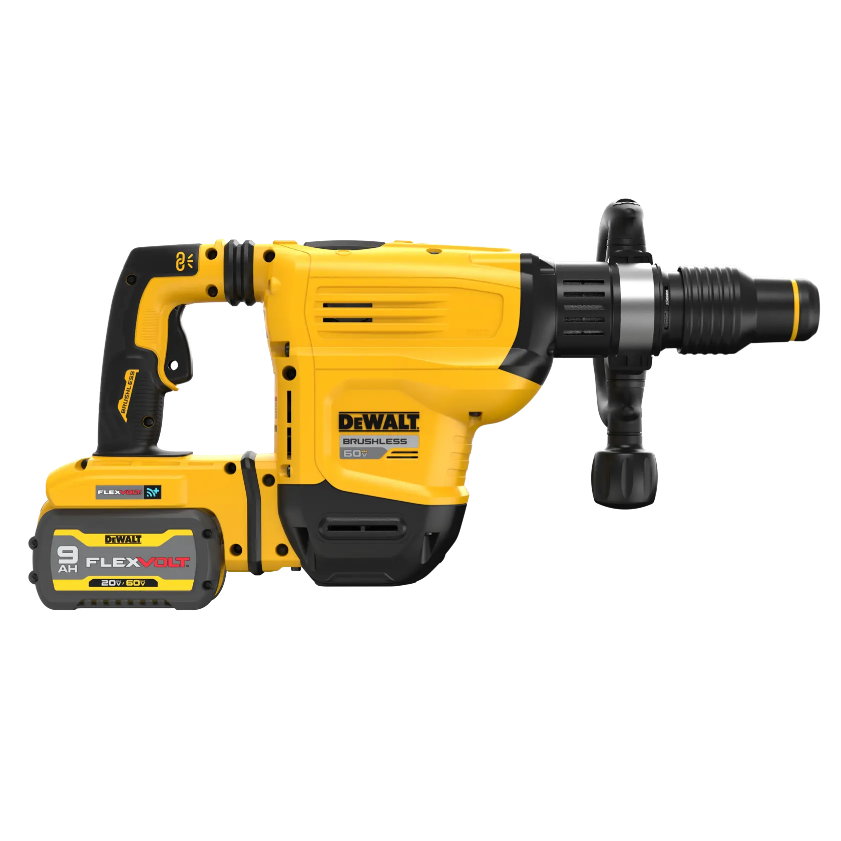 DEWALT® FLEXVOLT 60V MAX* Cordless 15 lb. 3/4-in. (19mm) SDS Max Chipping Hammer with (1) 9.0 Ah Battery and Charger thumbnail 4