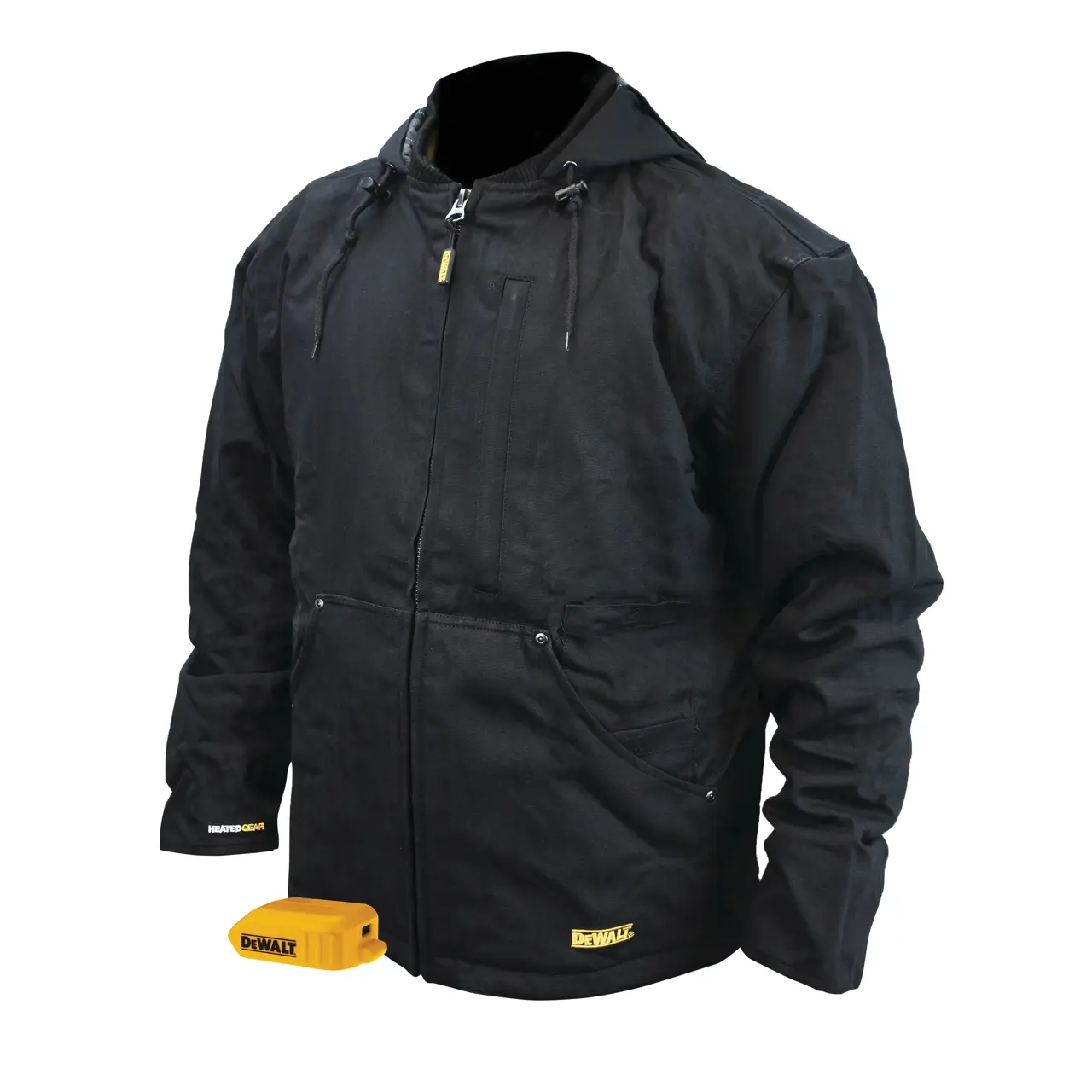 Heavy Duty Black Heated Work Jacket (2XL)