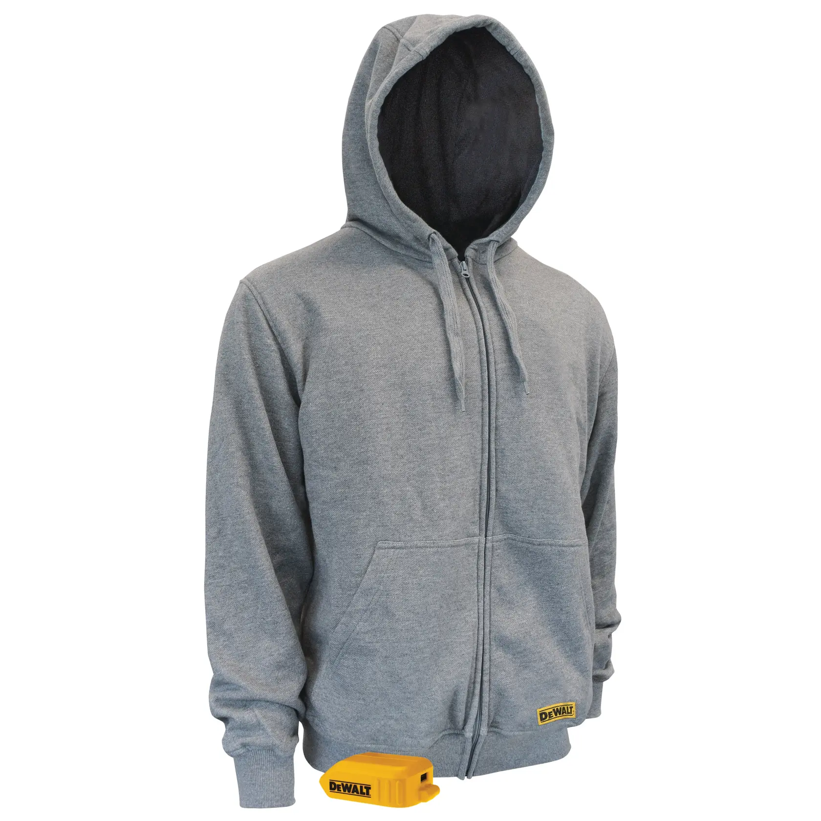 Profile of men's french terry hoodie