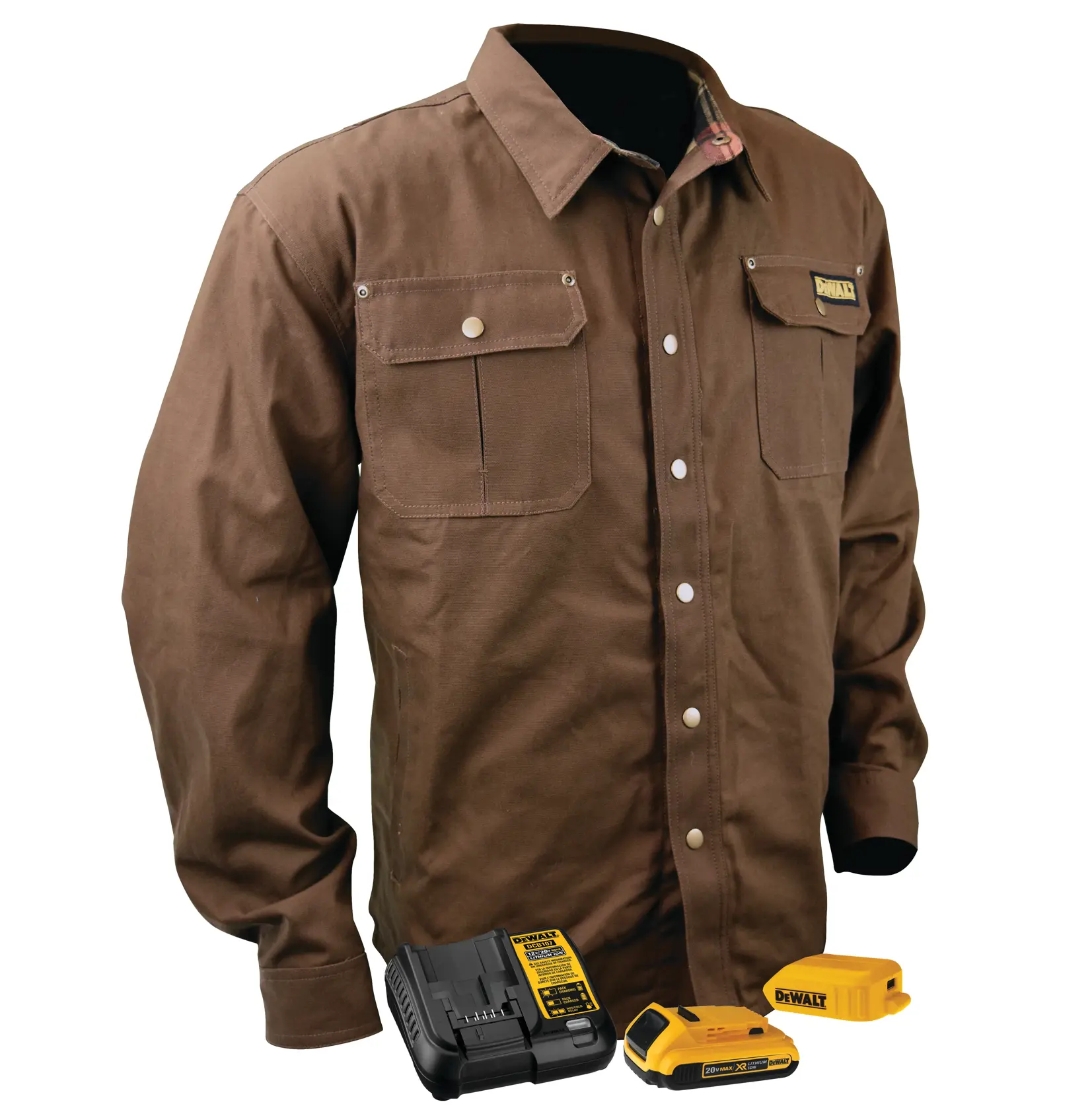 Heavy Duty Heated Shirt Jacket with its complete kit