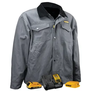 Charcoal Heated Barn Coat with its complete kit
