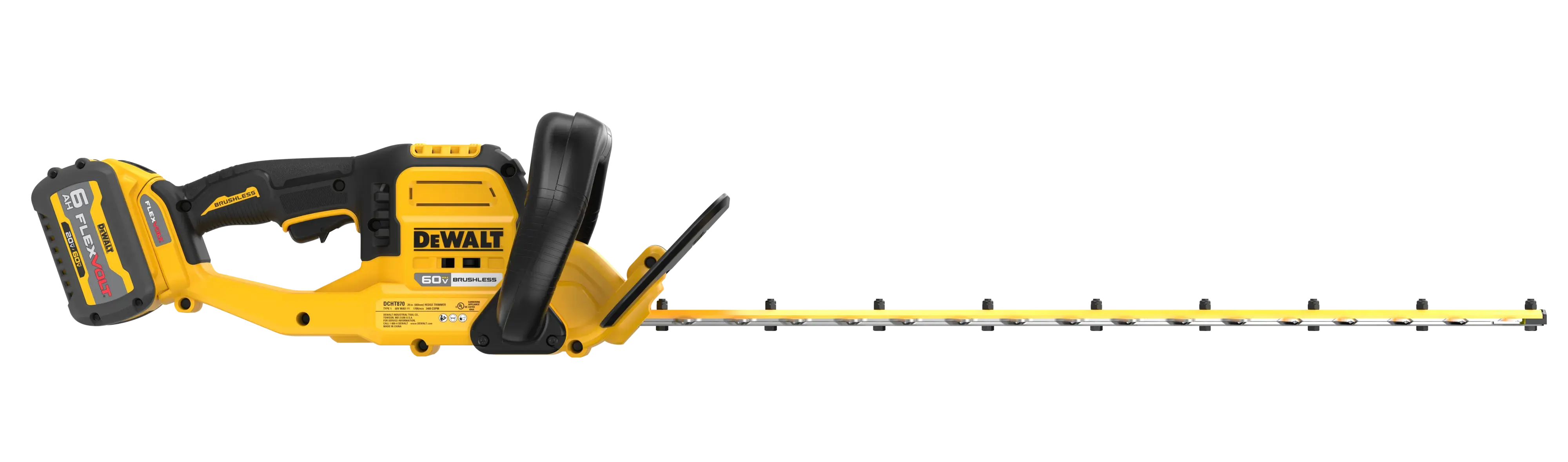 DEWALT® 60V MAX* 26-in. Brushless Cordless Hedge Trimmer Kit thumbnail 4