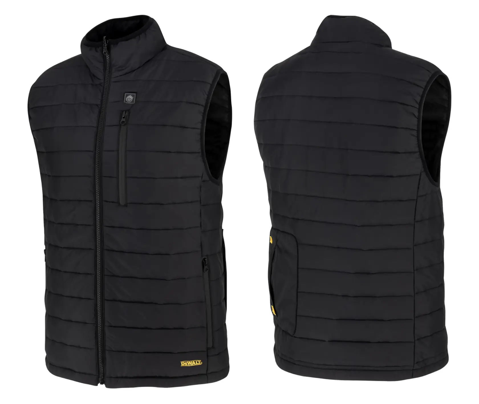 DEWALT® Men's Heated Puffer Vest - Black - Size 3X - Kitted thumbnail 5