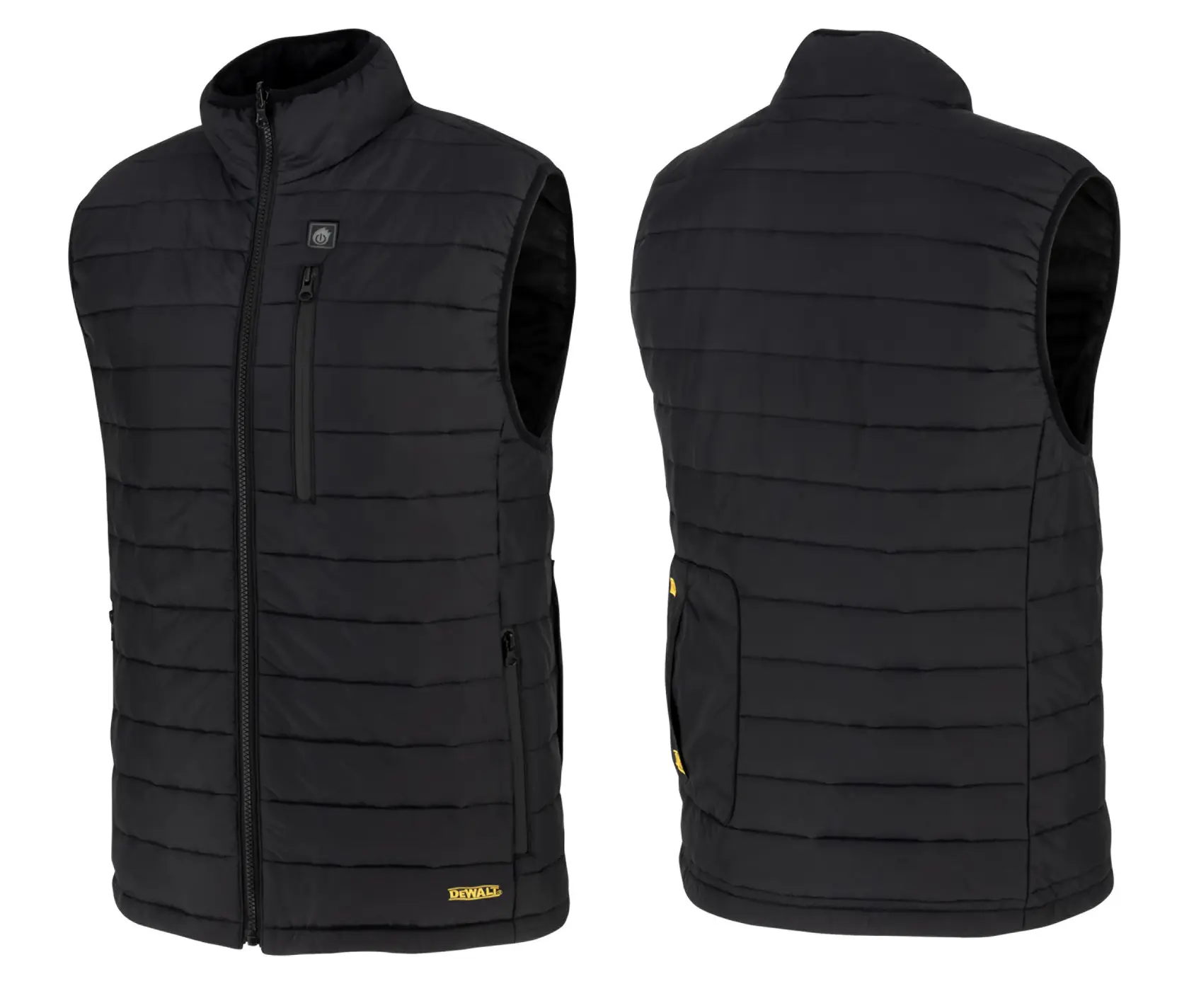 DEWALT® Men's Heated Puffer Vest - Black - Size L - Kitted thumbnail 5