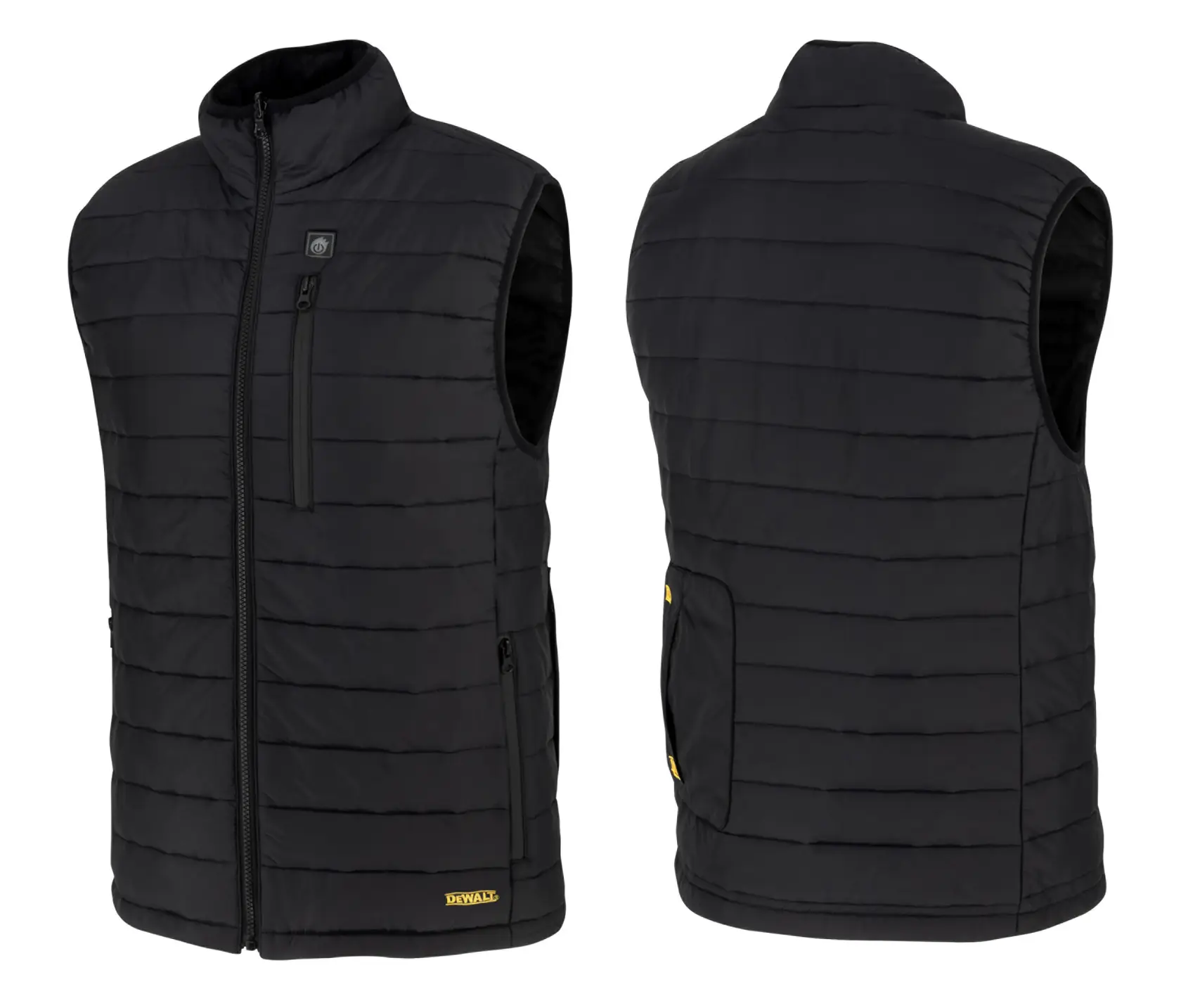 DEWALT® Men's Heated Puffer Vest - Black - Size M - Kitted thumbnail 5