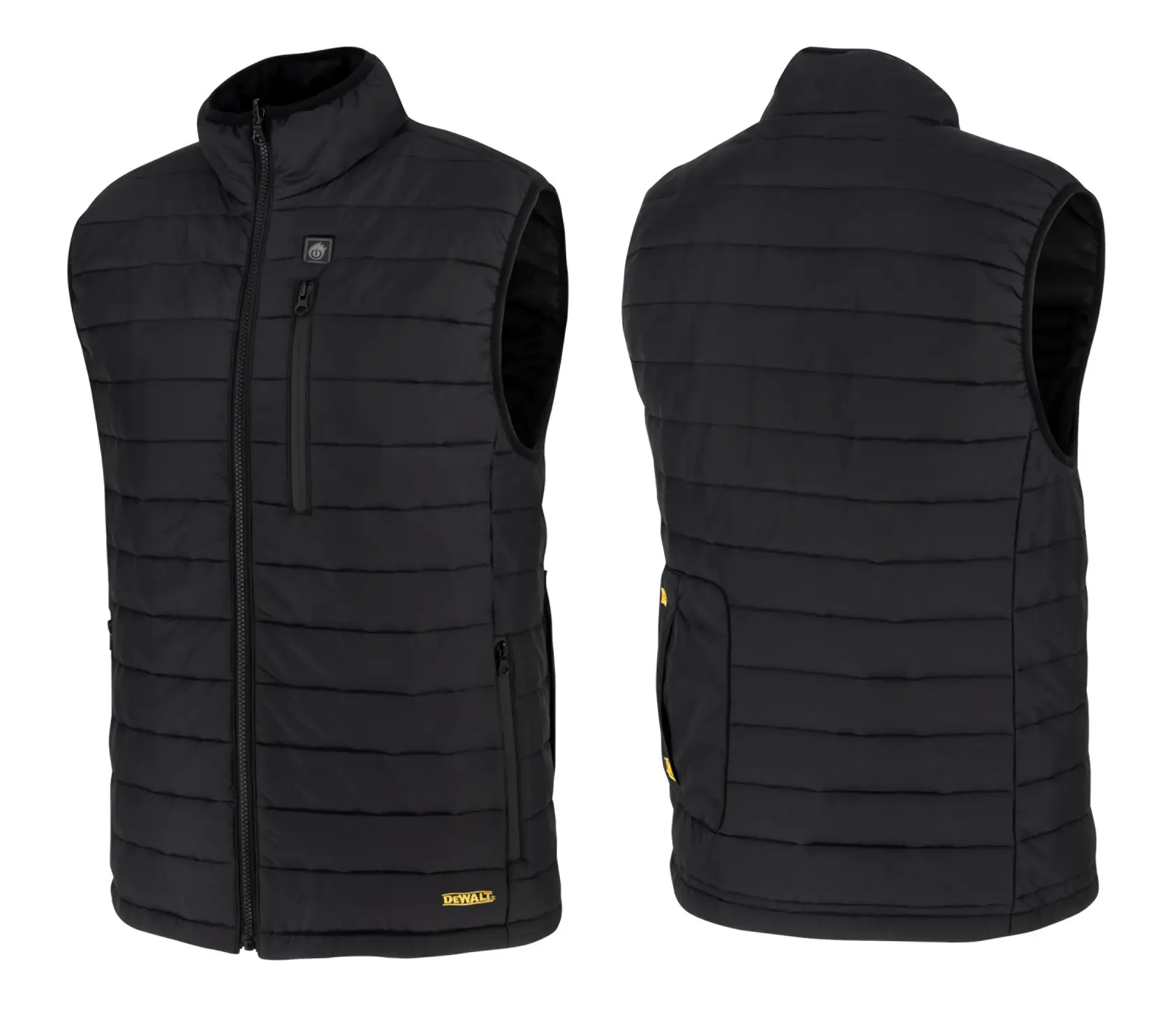 DEWALT® Men's Heated Puffer Vest - Black - Size S - Kitted thumbnail 5