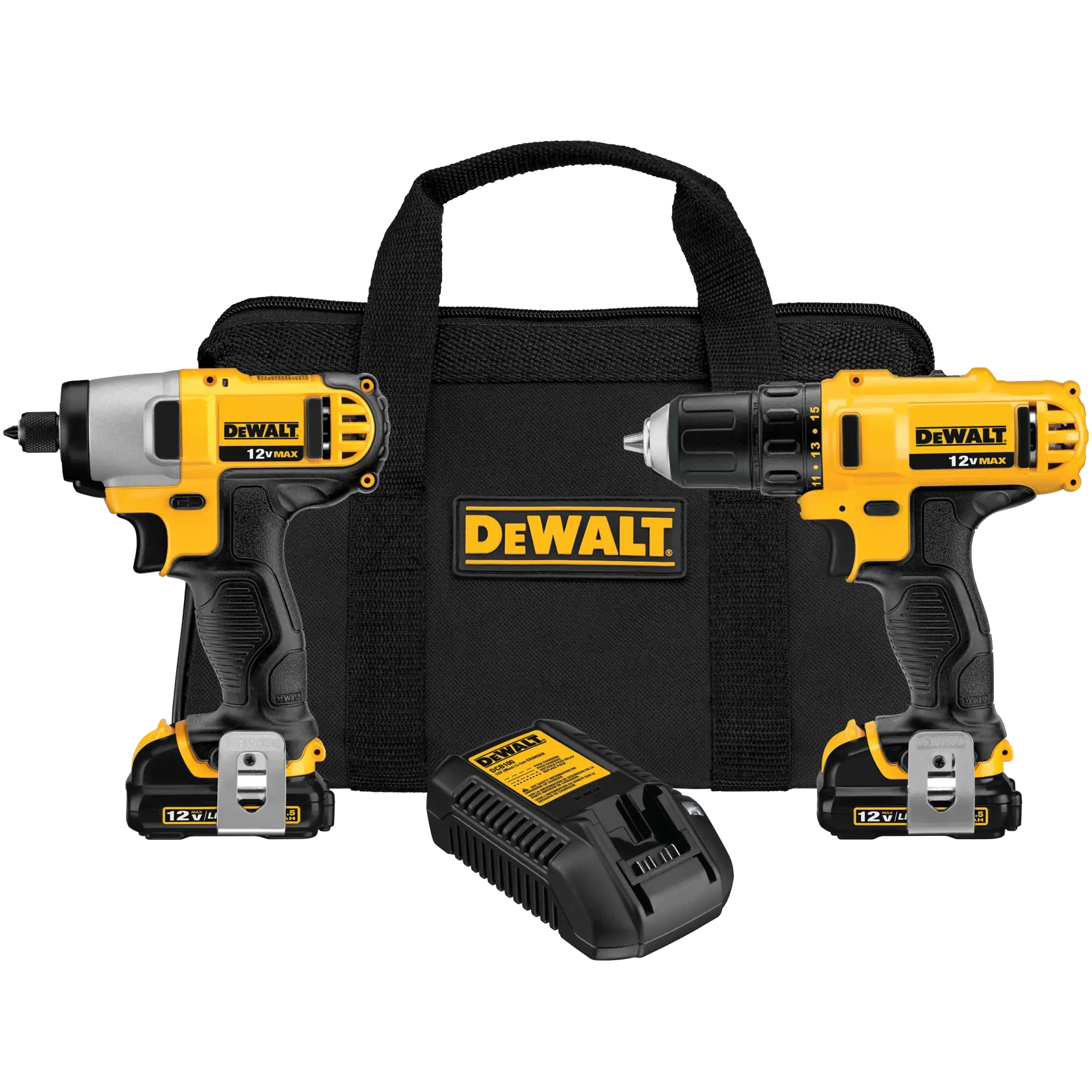 Cordless Li-Ion Drill/Driver / Impact Driver Combination complete Kit