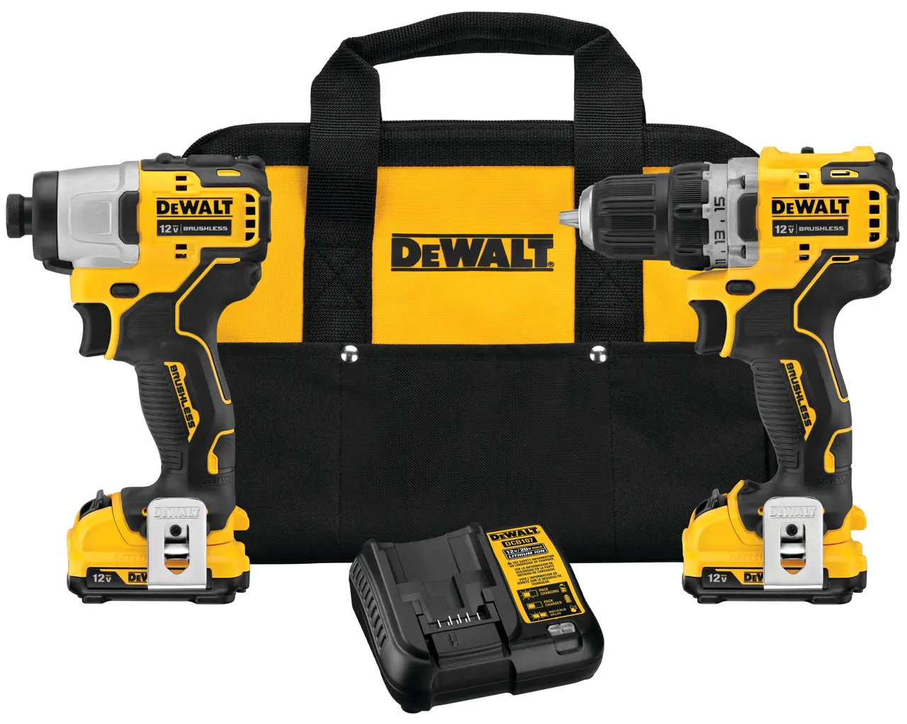 12V MAX Brushless Cordless Drill & Impact Driver Kit