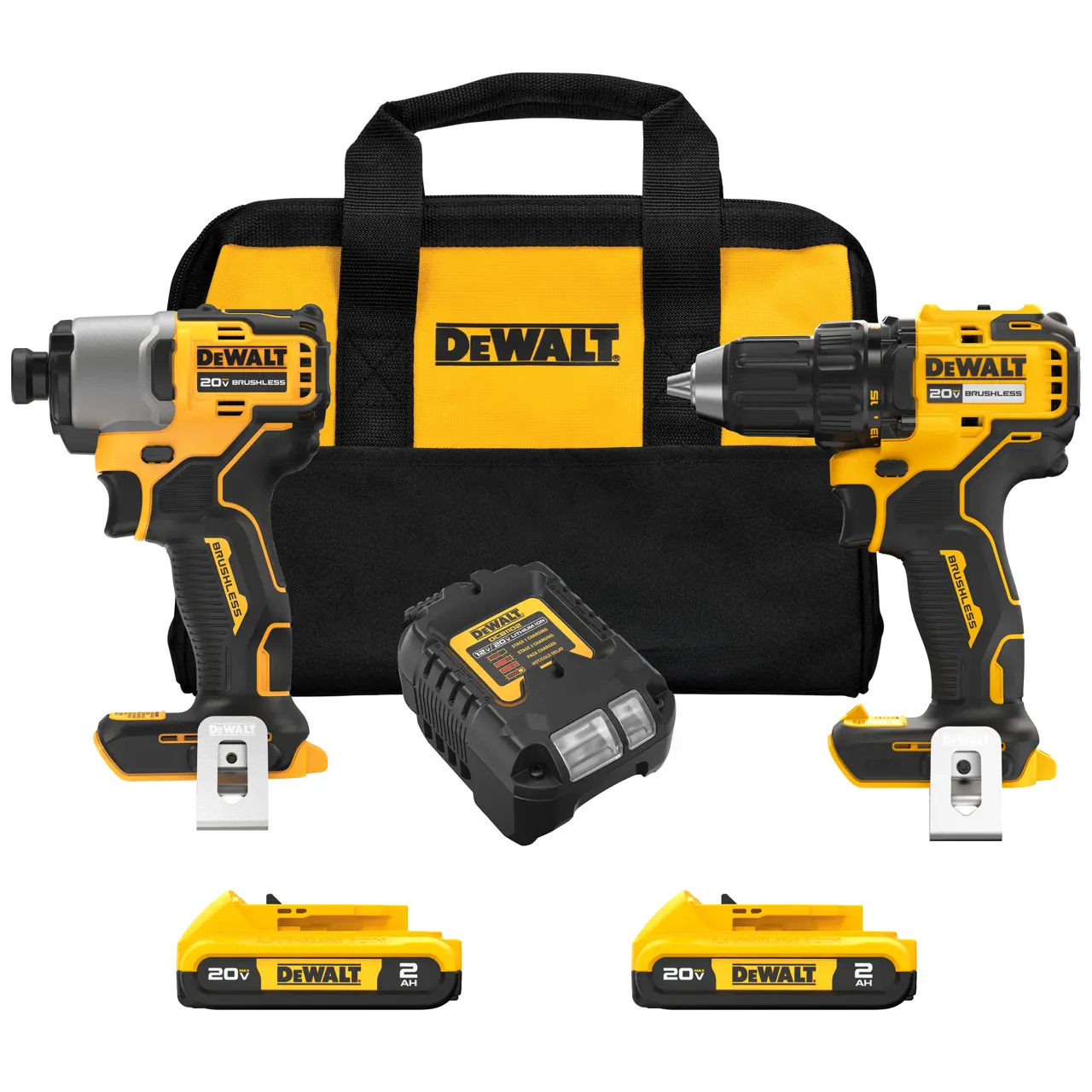 20V MAX Brushless Cordless Drill/Driver And Impact Driver Combo Kit