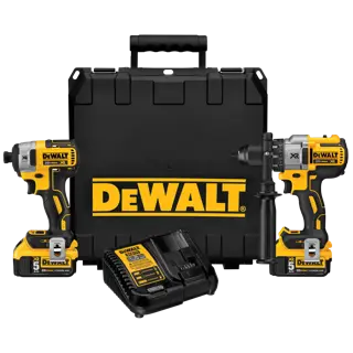 cordless brushless XR hammerdrill, impact driver and charger with kit