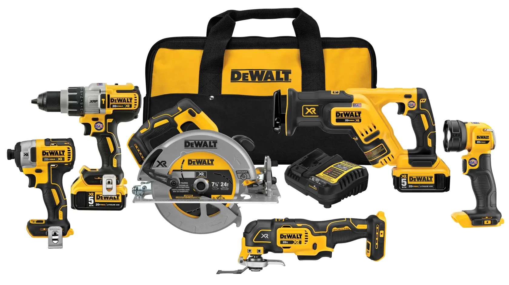 XR 6 tool combo kit with kit bag