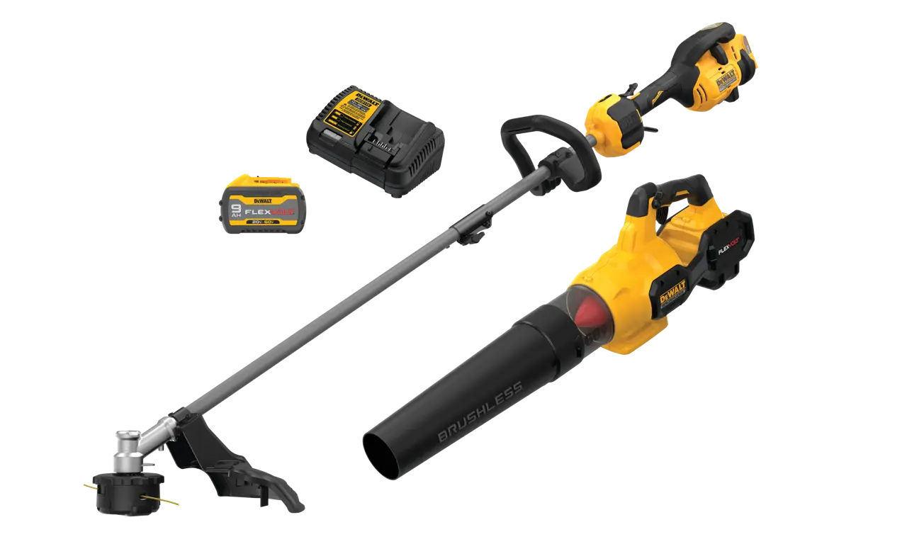 60V MAX 17-in Brushless Cordless Attachment Capable String Trimmer and Handheld Axial Blower Combo Kit