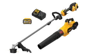 DEWALT® 60V MAX* 17-in. Brushless Cordless Attachment Capable String Trimmer and Handheld Axial Blower Combo Kit