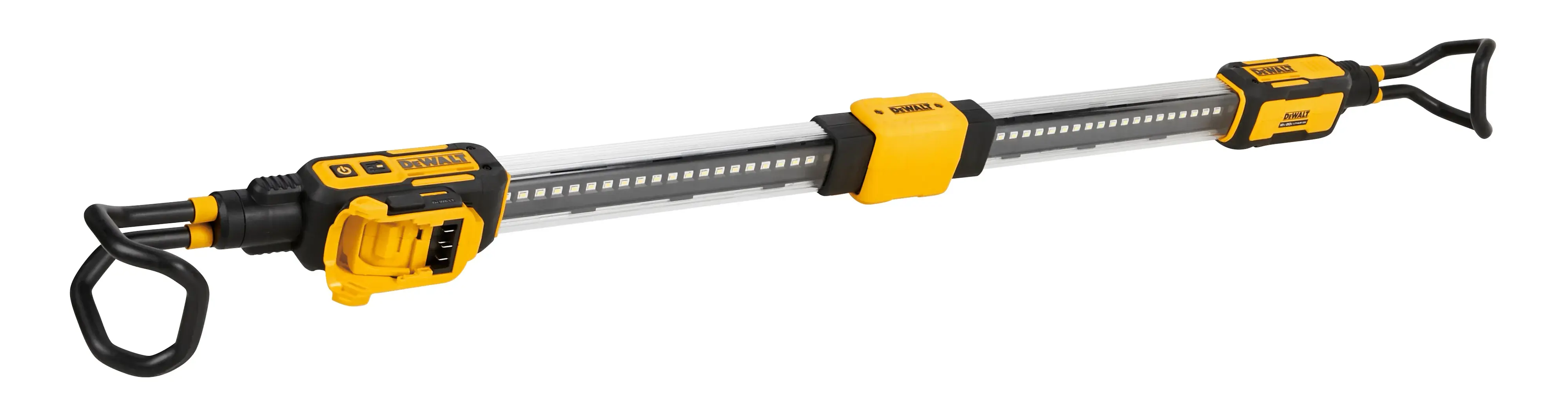 Profile of 12 volt to 20 volt cordless hood light.