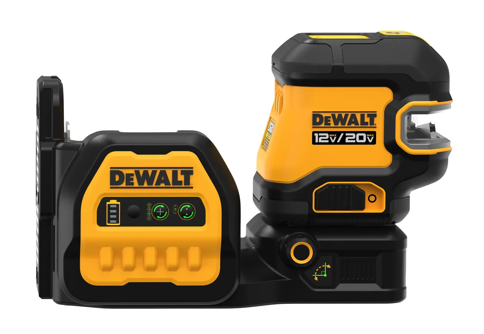 DEWALT® 20V MAX* Cordless 2-Spot Green Line Laser Kit
