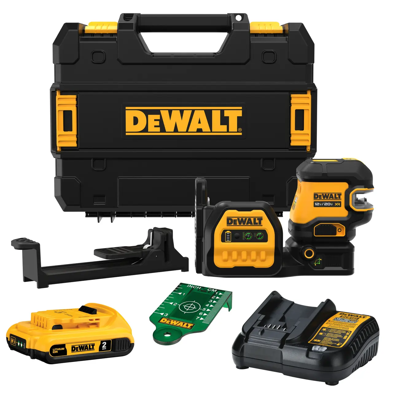 20V MAX Cordless 2-Spot Green Line Laser Kit