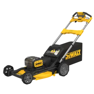 DEWALT 2X20V MAX* SELF-PROPELLED MOWER FRONT 3/4 ANGLE