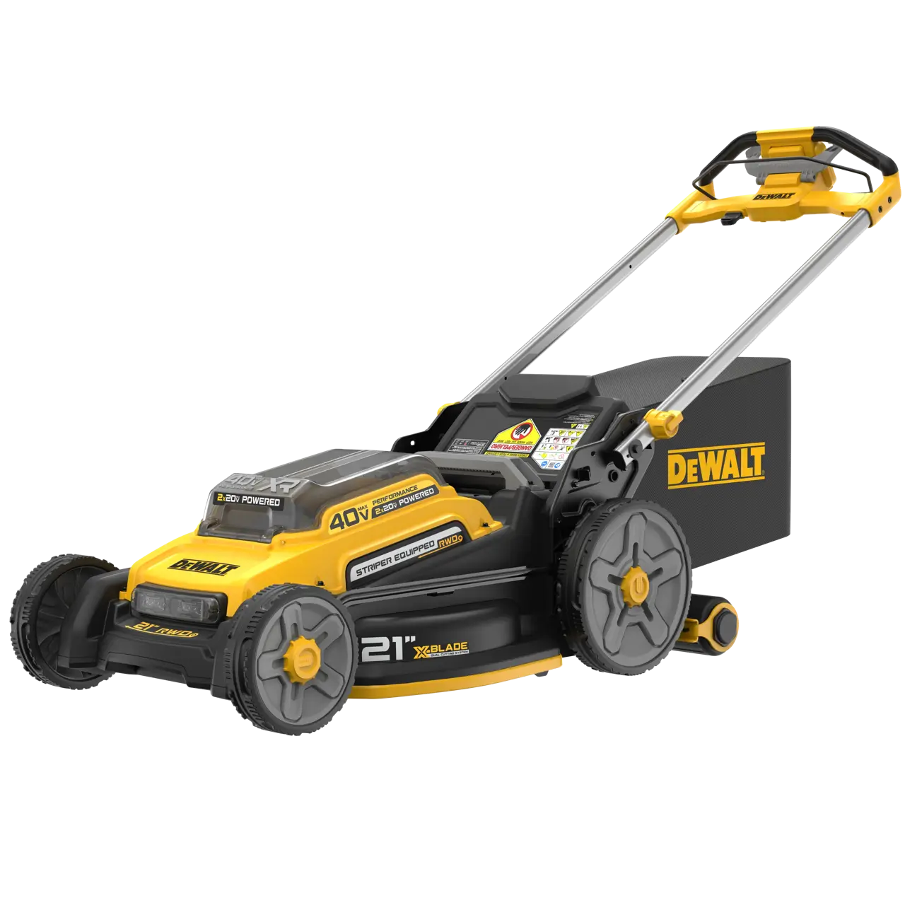 2X20V MAX XR Brushless Cordless 21-in RWD Self-Propelled Lawn Mower Kit with Striper Kit