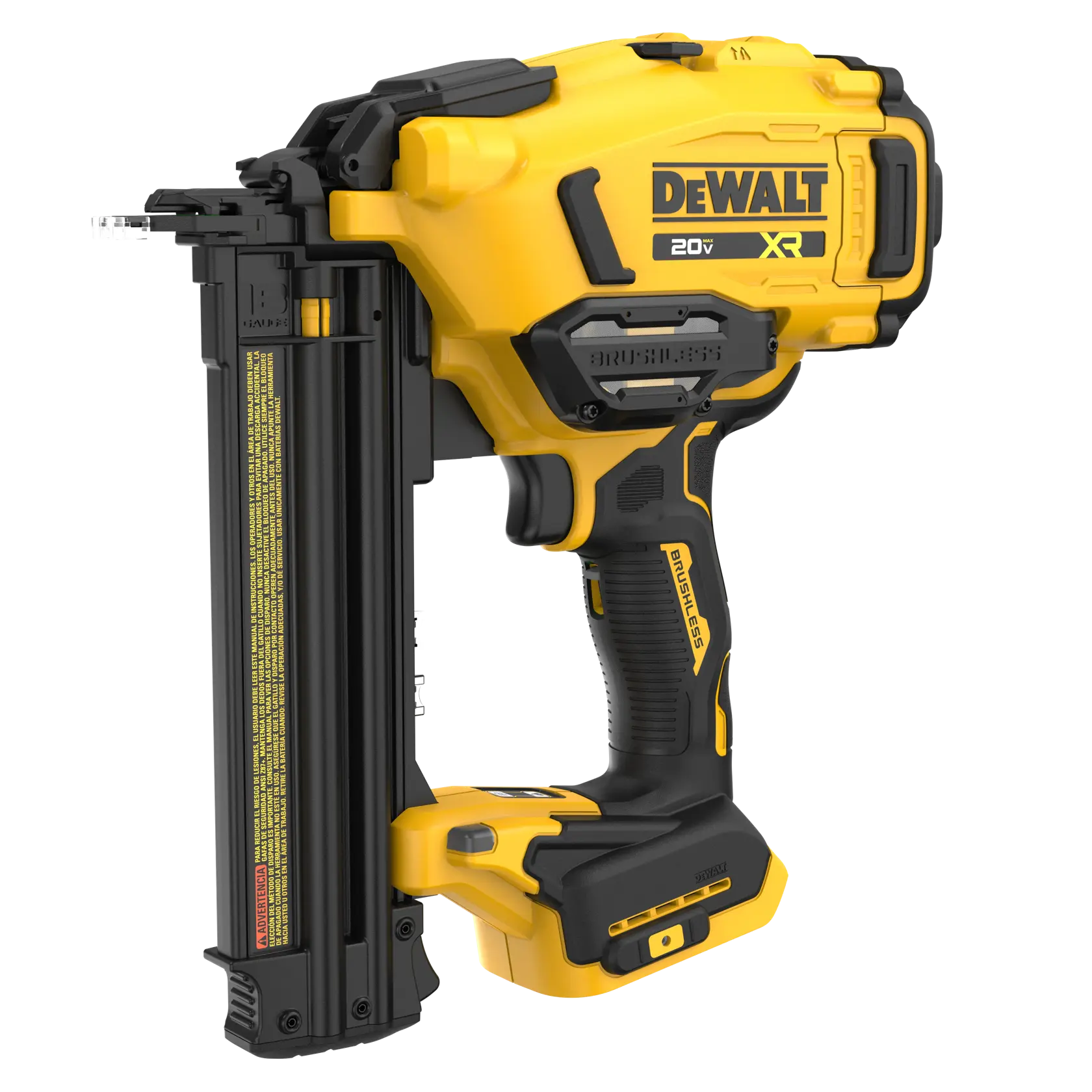 Bare tool shown on slight angle showing front of tool