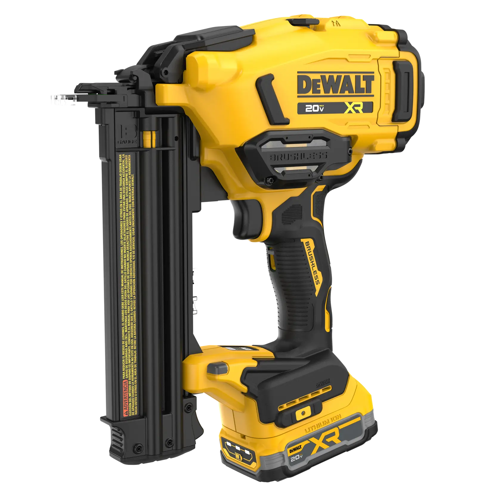 DEWALT® 20V MAX* XR® Cordless 18GA Brad Nailer Kit