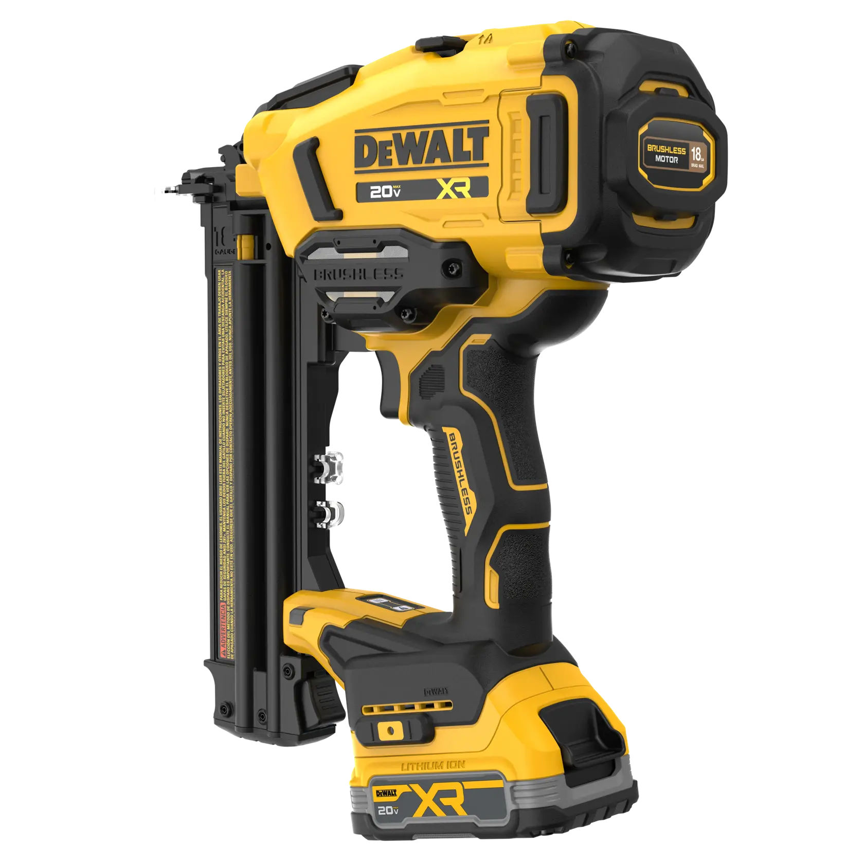 DEWALT® 20V MAX* XR® Cordless 18GA Brad Nailer Kit thumbnail 5