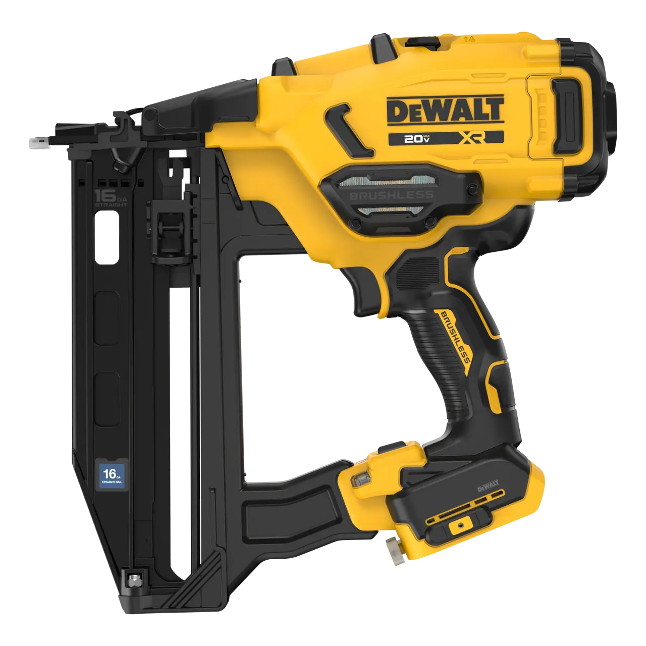 20V MAX XR Cordless 16GA Straight Finish Nailer (Tool Only)