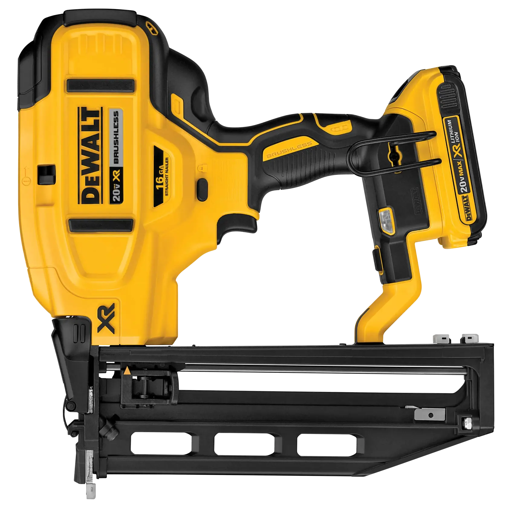 DEWALT® 20V MAX* XR 16 GA Cordless Straight Finish Nailer Kit