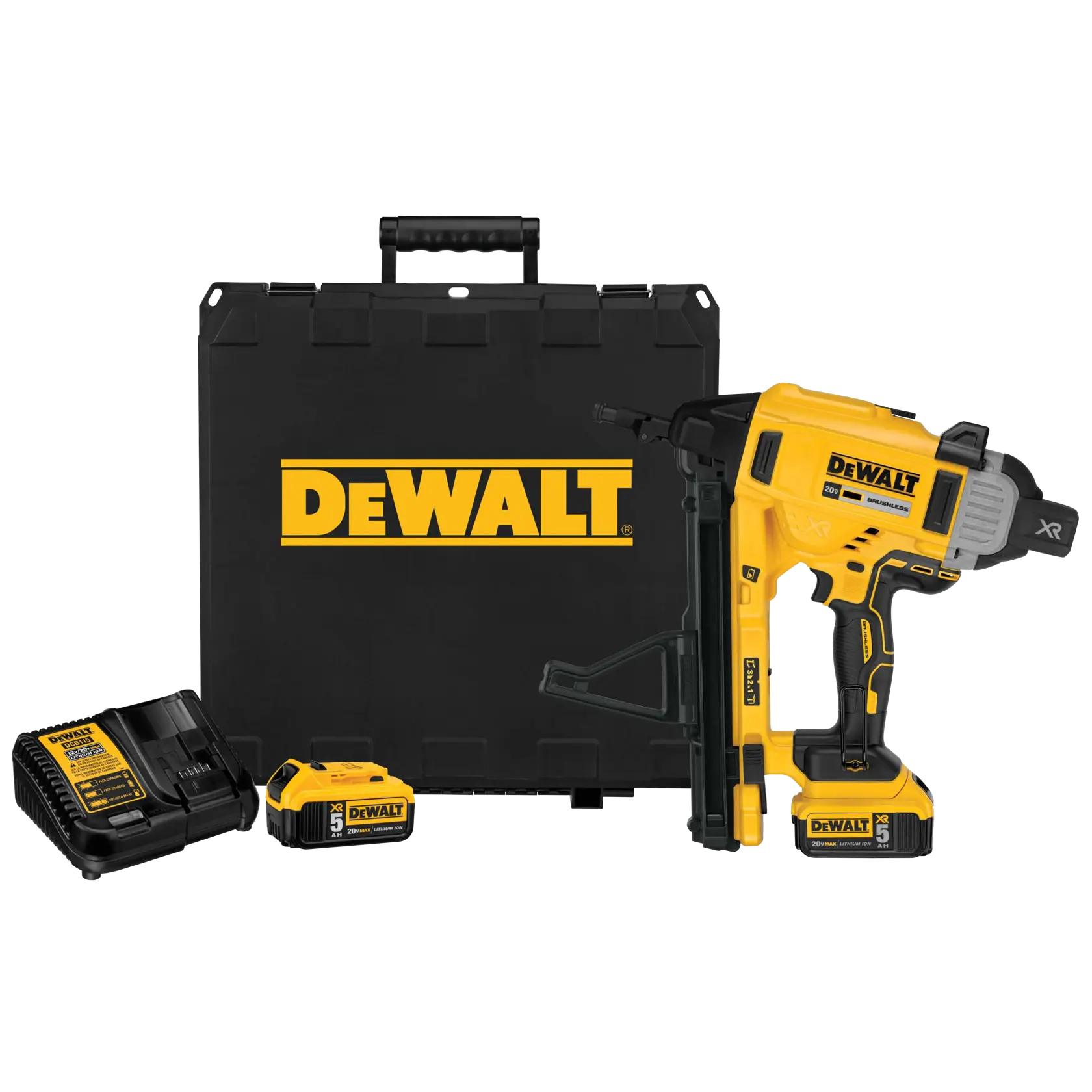 Magazine Cordless Concrete Nailer with  battery kit.