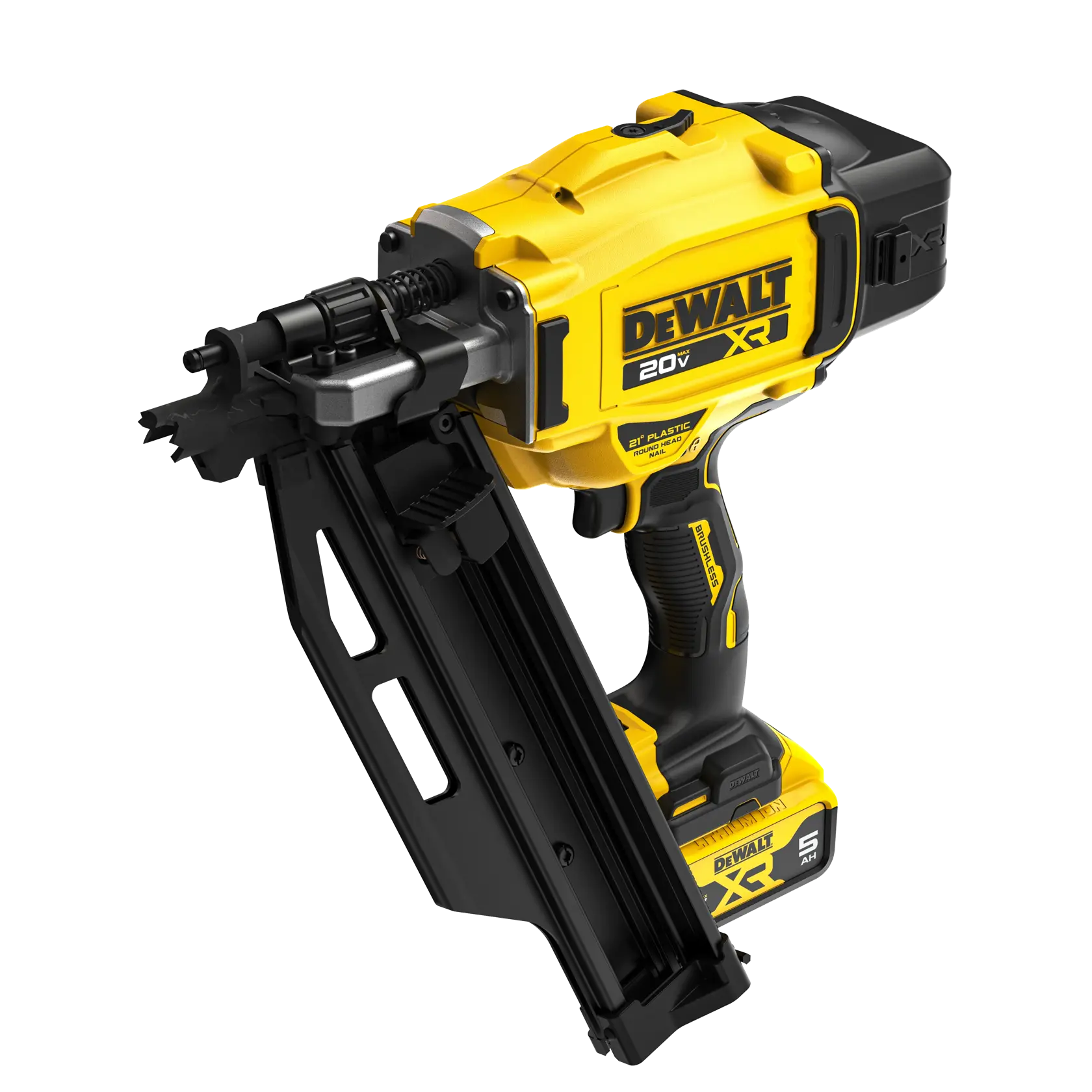 DEWALT® 20V MAX* Brushless Cordless 21° Plastic Framing Nailer Kit thumbnail 5