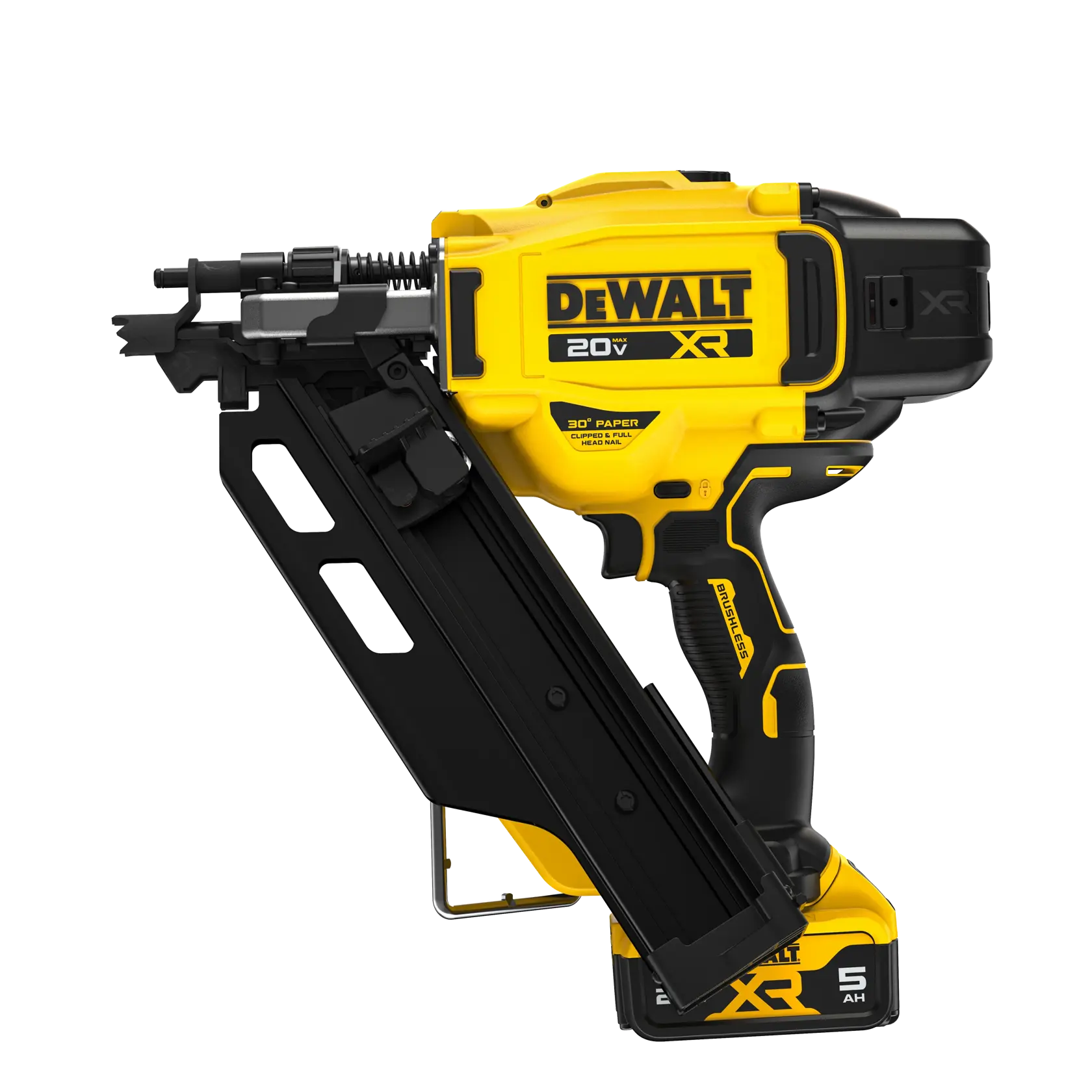 DEWALT® 20V MAX* Brushless Cordless 30° Paper Tape Framing Nailer Kit