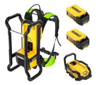 DEWALT POWERSHIFT™ BACKPACK CONCRETE VIBRATOR  on white background