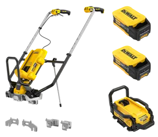 DEWALT POWERSHIFT™ CONCRETE POWER SCREED kit shot on white background