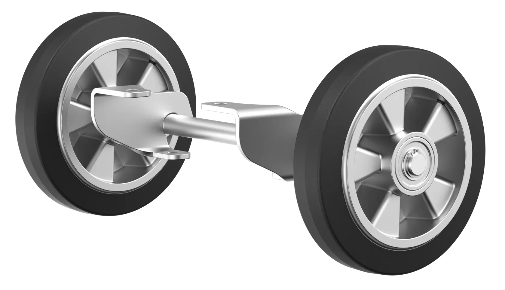 Rammer wheel kit on white background