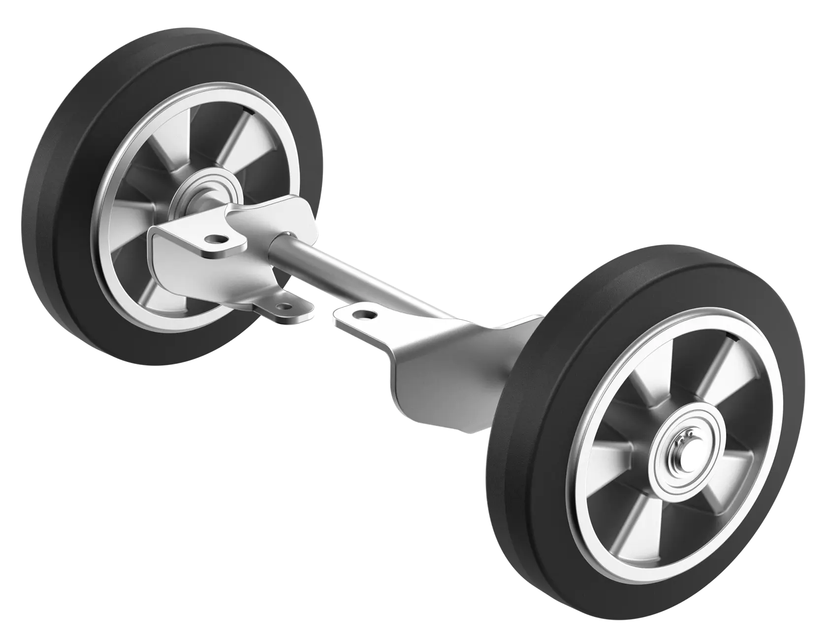 Rammer wheel kit on white background
